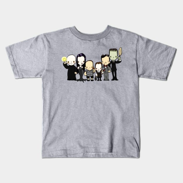 Addams Kids T-Shirt by SpacebatDesigns 